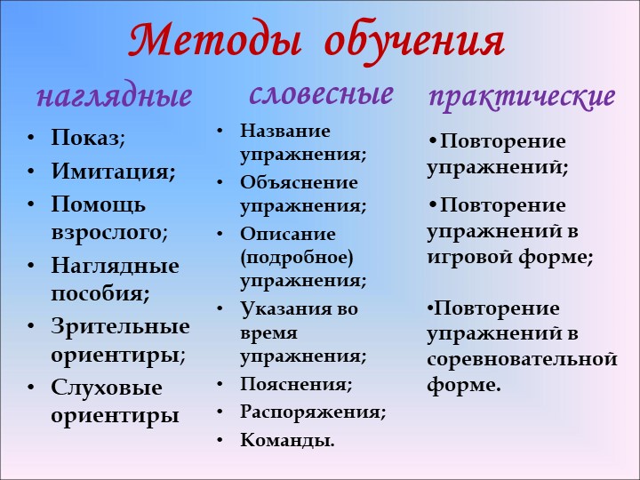 Методика физического воспитания. Двигательная активность детей в ДОУ.