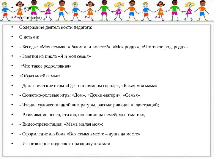 Презентация "Проект в подготовительной группе "Моя родословная"
