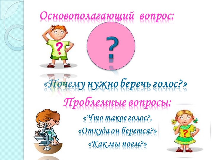 Информационно-исследовательский проект " Почему нужно беречь голос"