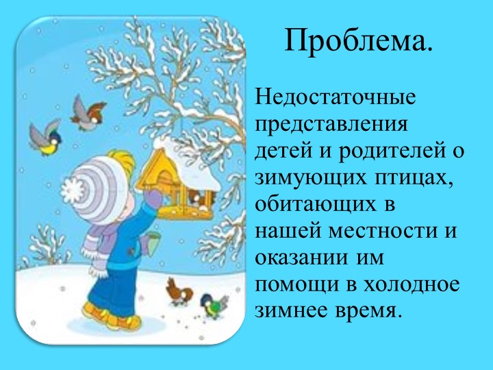 Презентация.Экологический проект"Покормим птиц зимой"