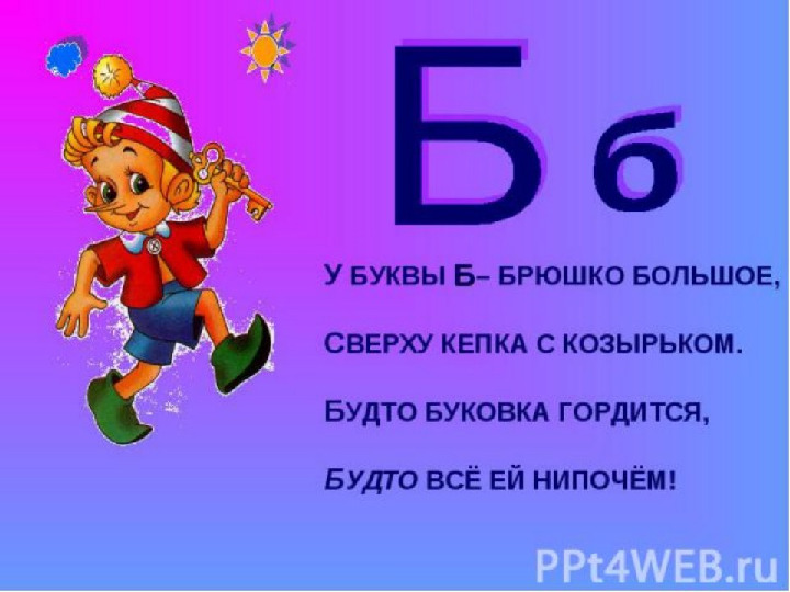 Презентация. Учим буквы. Буква Б.