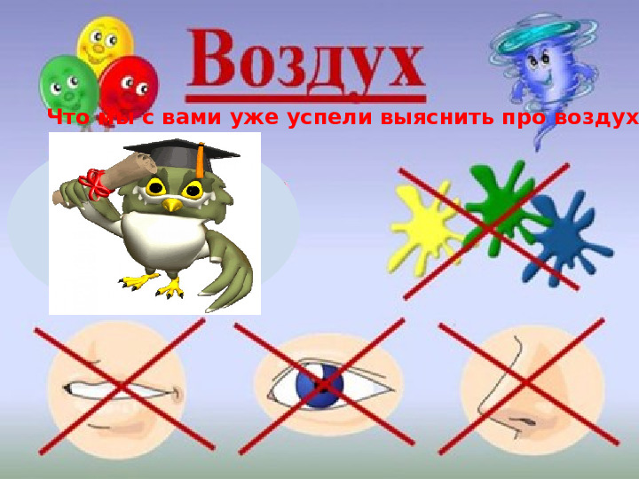 Презентация к занятию по ознакомлению с окружающим миром "Воздух"