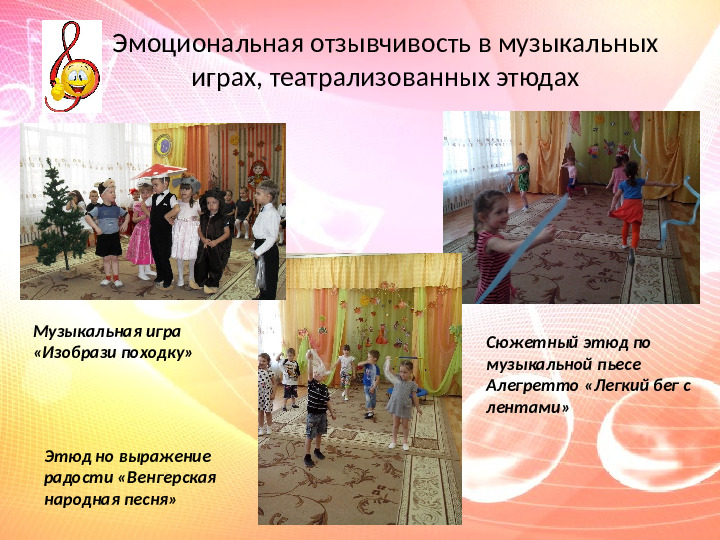 Презентация Музыка и коэффициент эмоций в развитии творческих способностей детей дошкольного возраста в условиях ДОУ»