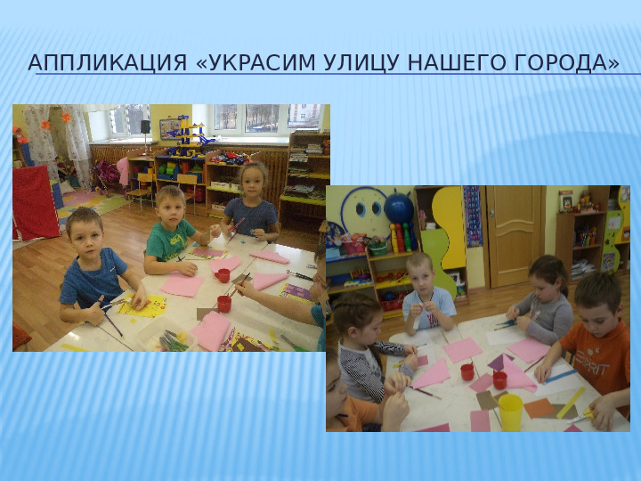 Презентация проекта "Улицы родного города" в старшей группе.