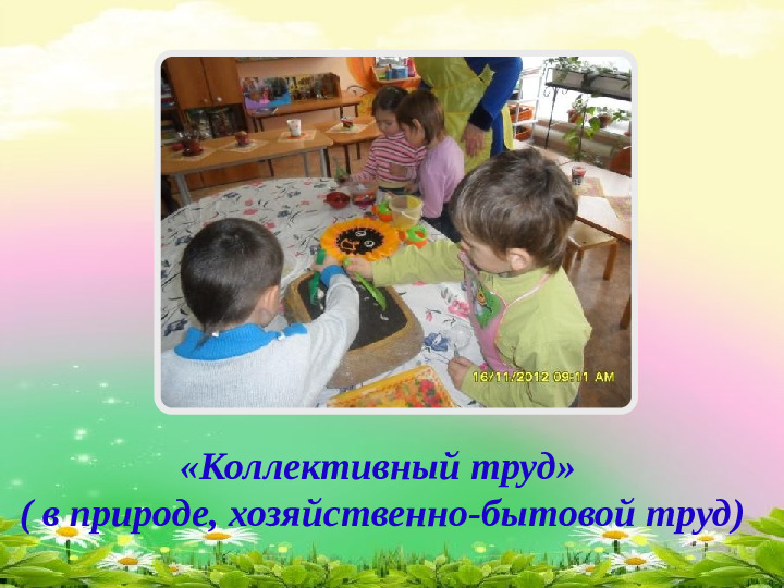 Презентация " Коллективный труд в природе"