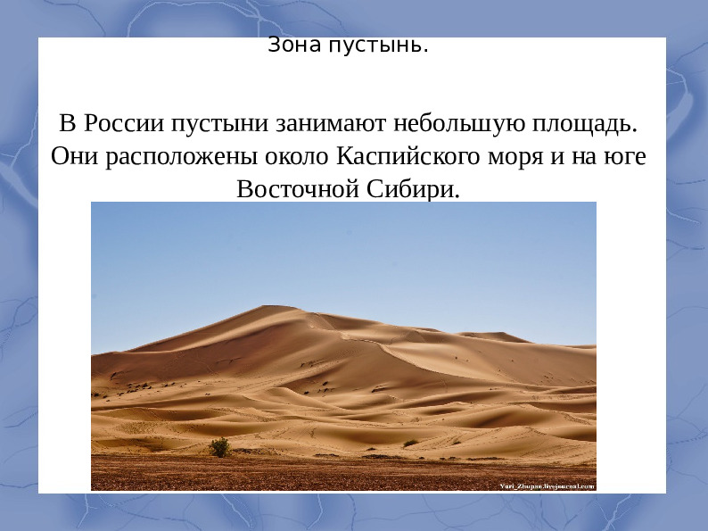 Засушливые зоны умеренного пояса.