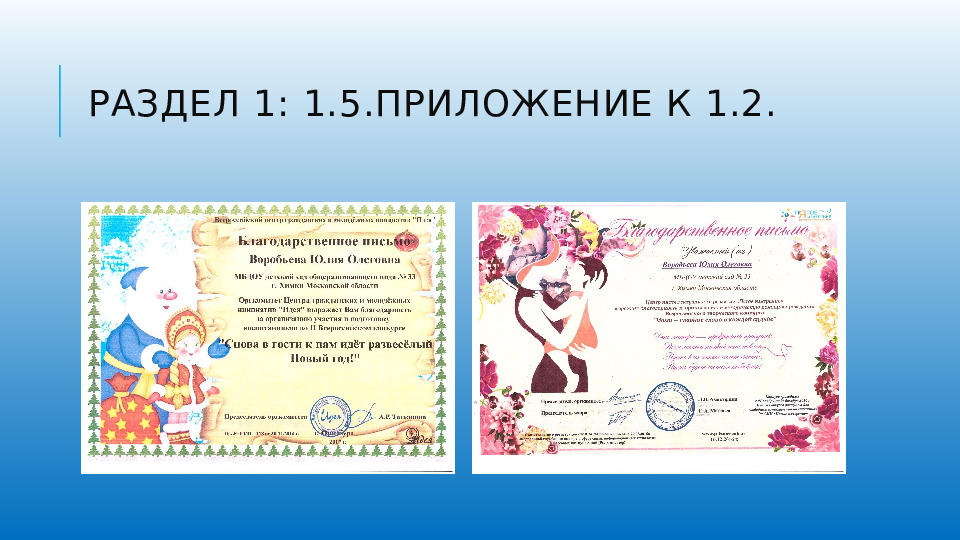 Презентация портфолио педагога дошкольного образования