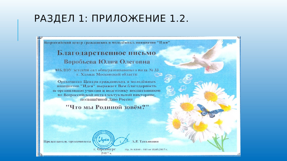 Презентация портфолио педагога дошкольного образования