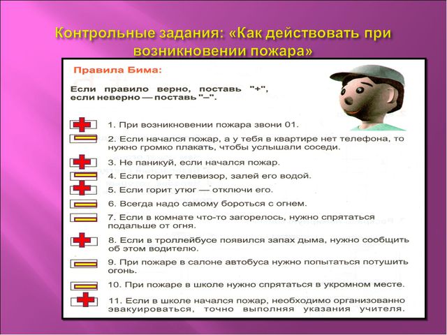 Чтоб не ссориться с огнём! Презентация
