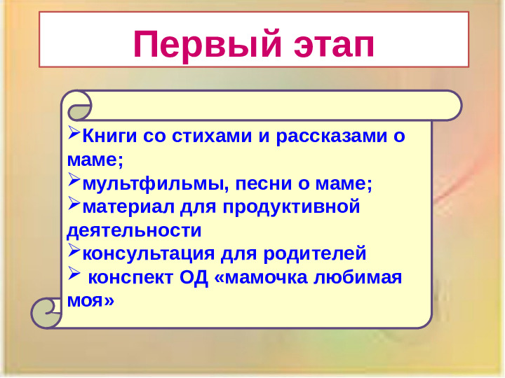 Презентация проекта "Наши мамы лучше всех!"