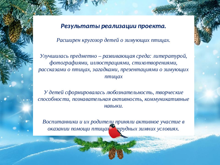 Презентация "Поможем Пернатым друзьям зимой"