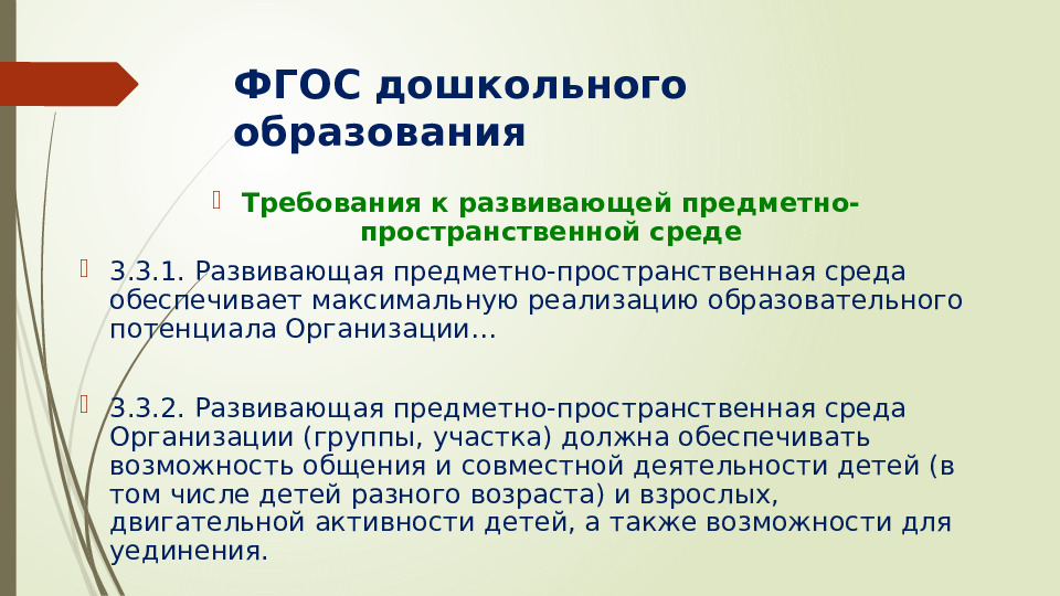 Презентация Федеральный государственный стандарт дошкольного образования
