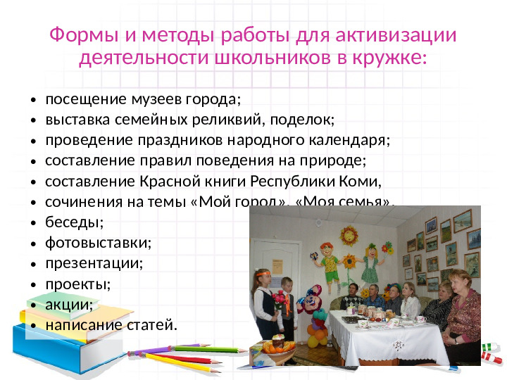 Кружок по дополнительному образованию. Край в котором я живу.