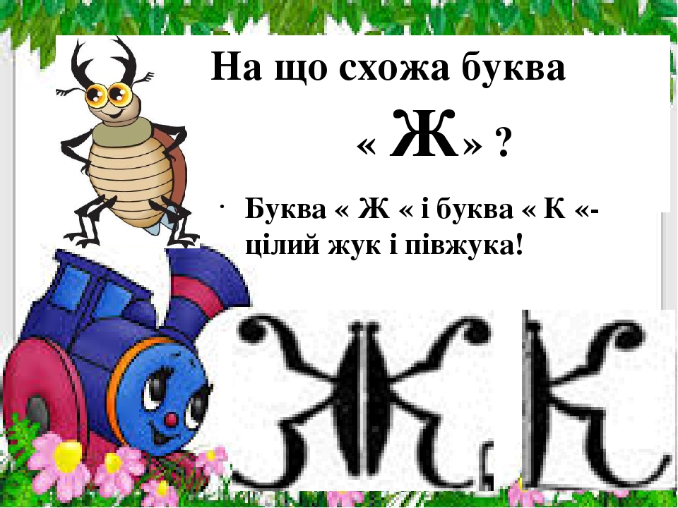 Презентація " На що схожі літери "