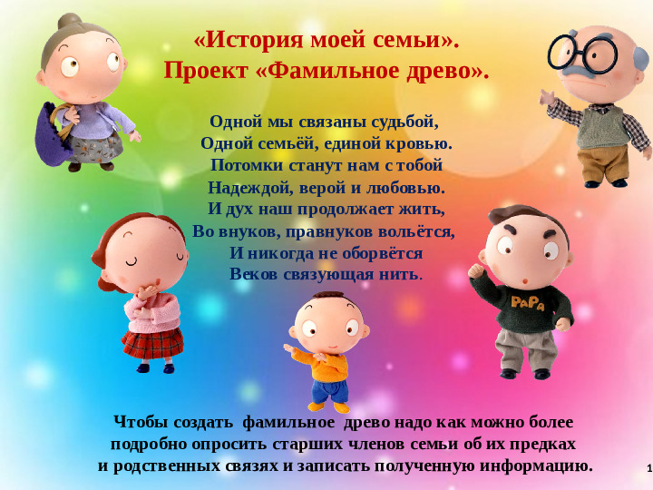 Презентация к 1-му родительскому собранию в старшей группе "Всё начинается с семьи"