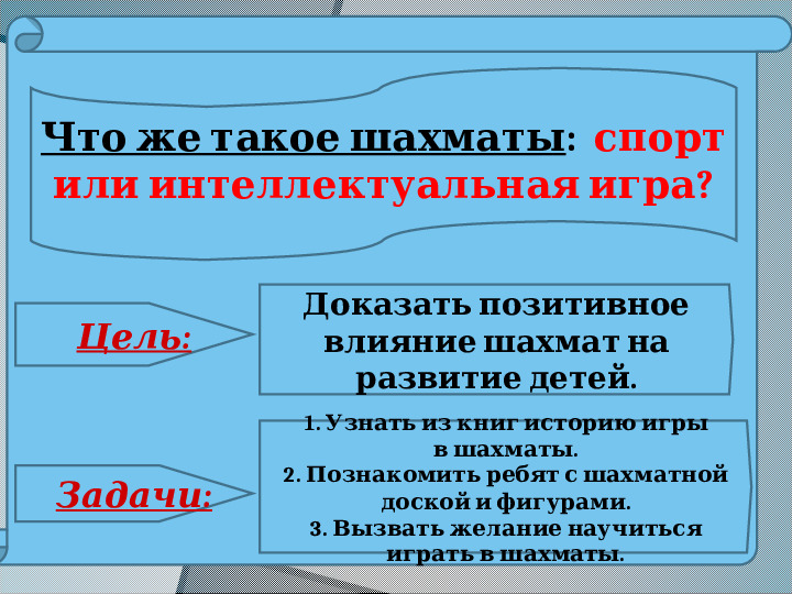 Презентация "Шахматы - это спорт или игра?"