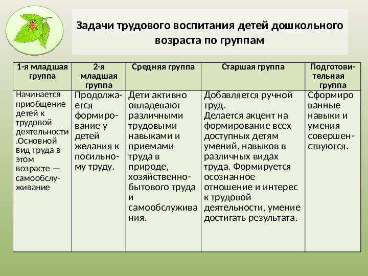 Презентация на тему «Трудовое воспитание дошкольников в ДОУ в свете ФГОС» .