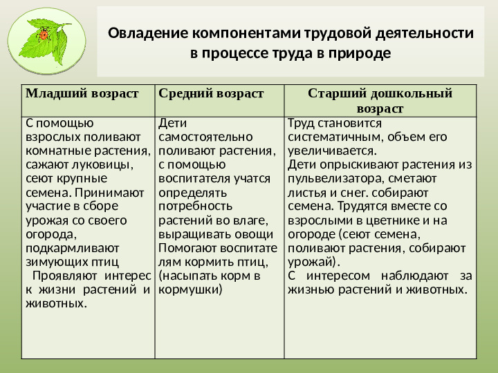 Презентация на тему «Трудовое воспитание дошкольников в ДОУ в свете ФГОС» .