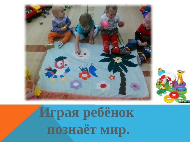 Презентация на тему "Сенсорное развитие детей раннего возраста через дидактическую игру"