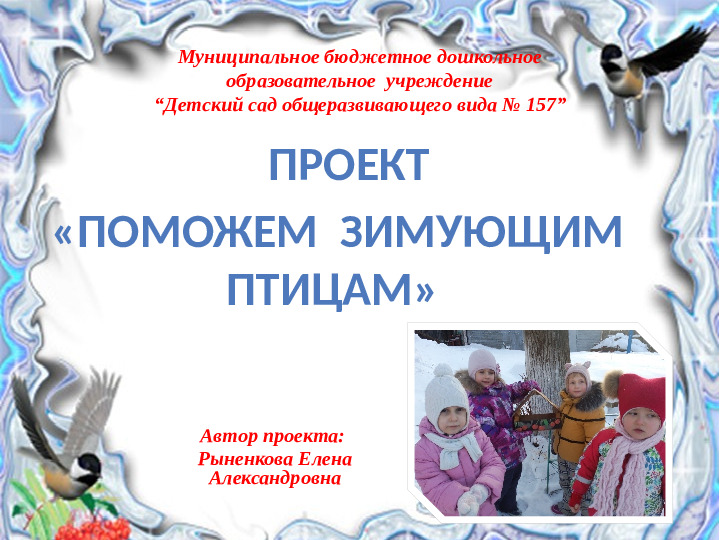 Презентация "Покормите птиц зимой"