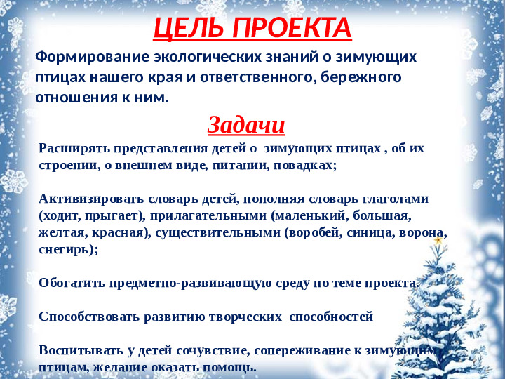Презентация "Покормите птиц зимой"