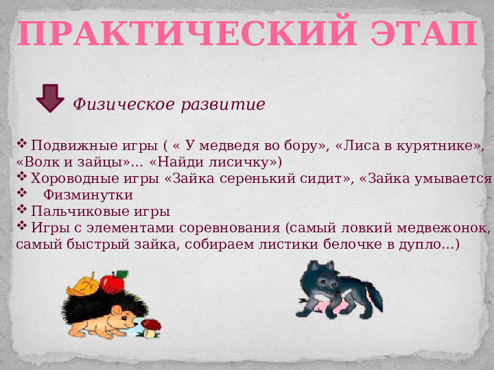 Проект ознакомления дошкольников с дикими животными