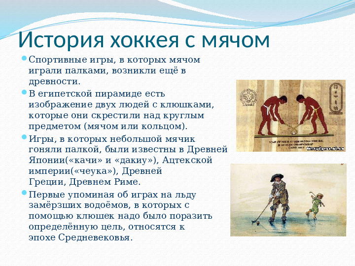Ознакомление детей дошкольного возраста с видом спорта "Хоккей с мячом"