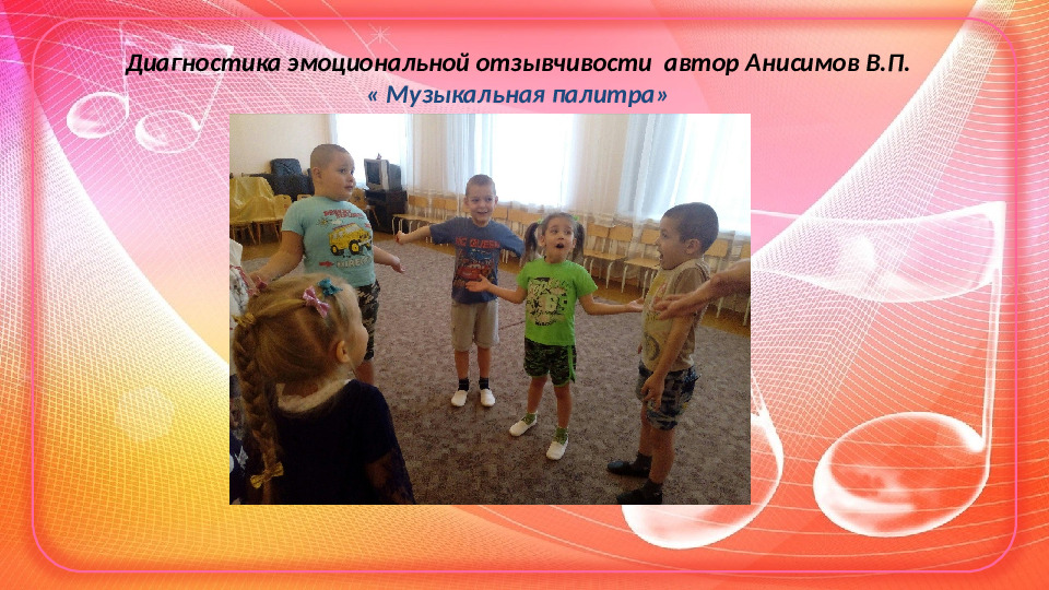 Проект Музыкотерапия в детском саду