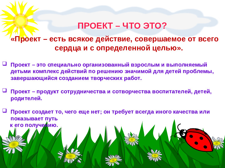 Презентация для воспитателей "Использование метода проекта в работе с дошкольниками"