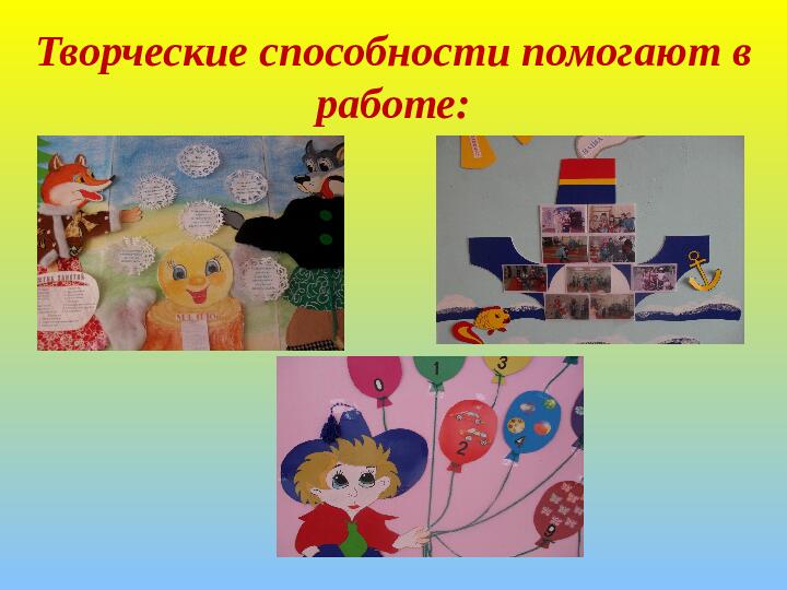 Презентация на тему "Визитная карточка воспитателя"