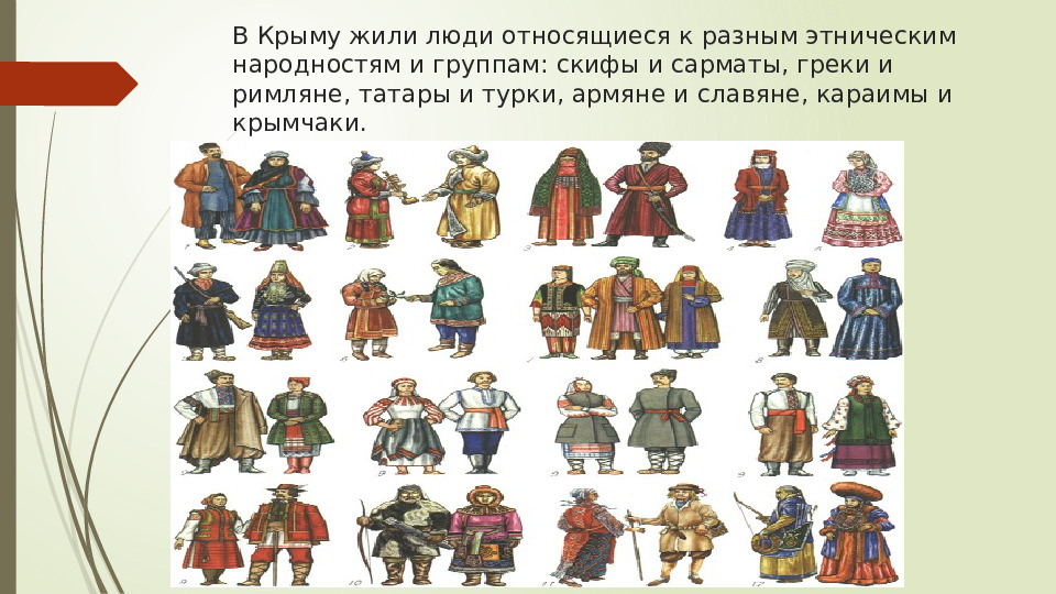 Презентация по окружающему миру на тему"Крым многонационален"