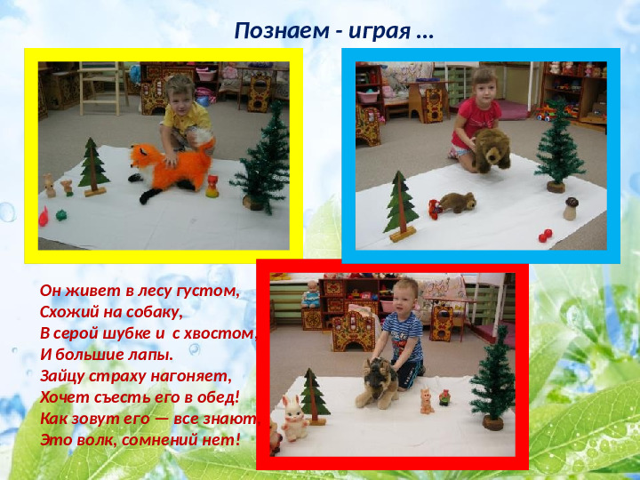 Презентация по экологическому воспитанию детей младшего дошкольного возраста