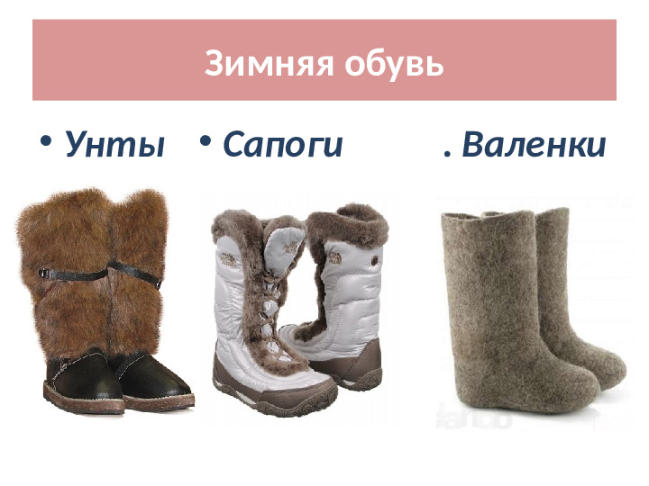 Презентация интегрированного занятия по русскому языку в подготовительной к школе группе на тему "Обувь"