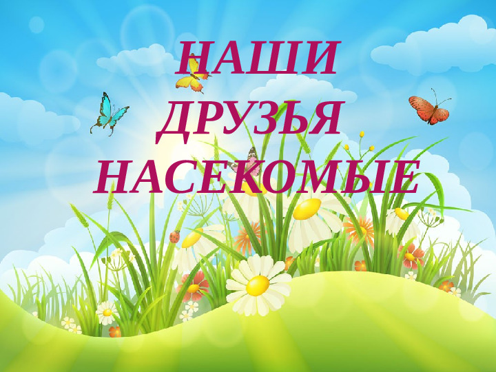 Презентация по экологическому образованию "Наши друзья - насекомые"