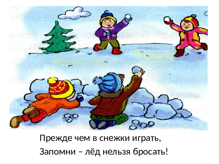 Презентация "Правила безопасности на улице зимой" для дошкольников.