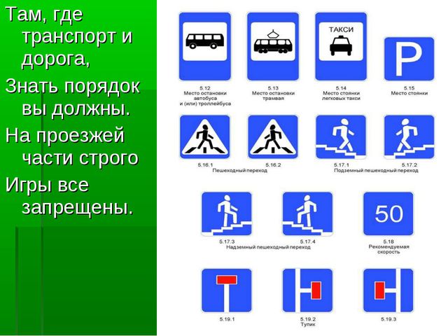 Правила дорожного движения. Презентация для дошкольников