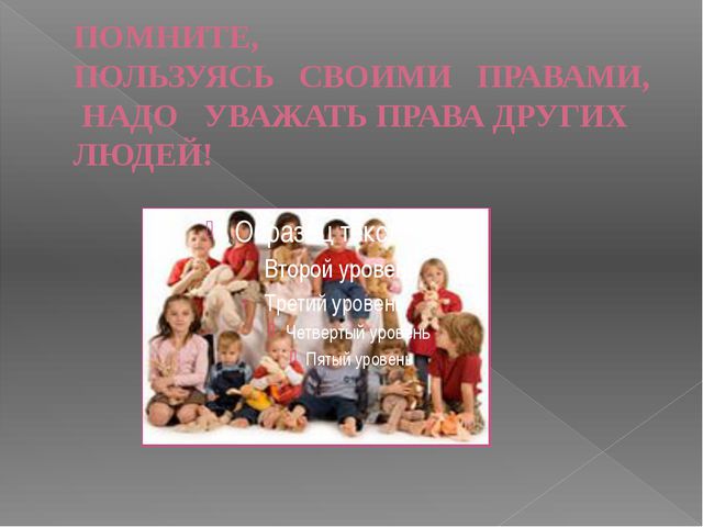 Презентация. Конвенция о правах ребёнка