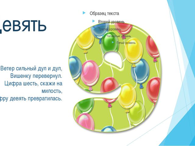 Цифры. Презентация для дошкольников