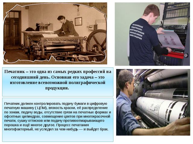 Работа печатники. Профессии в типографии. Профессии в типографии для детей. Специальности в типографии. Профессия печатник в типографии.