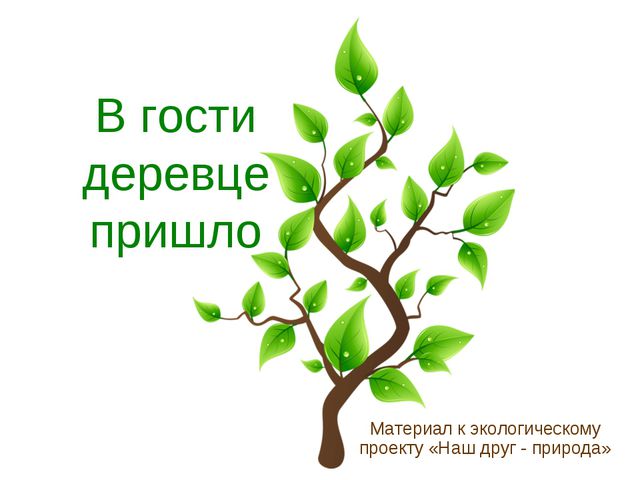 В гости деревце пришло. Презентация для дошкольников