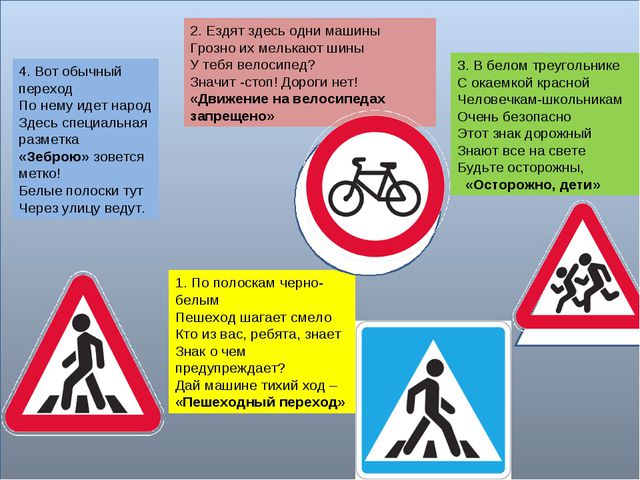 Презентация по ПДД для дошкольников. Дорожные знаки