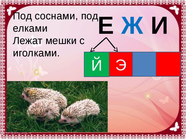 Буквы Ее. Презентация для детей