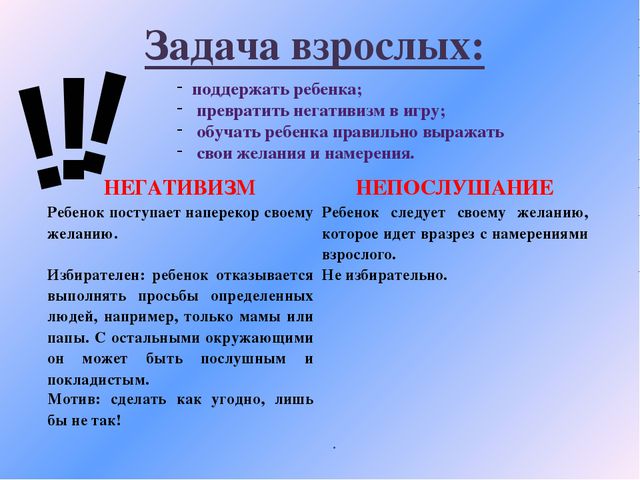 Кризис трёх лет и как с ним справиться?