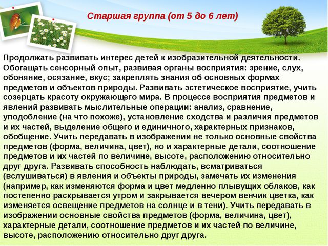 Изобразительная деятельность в детском саду