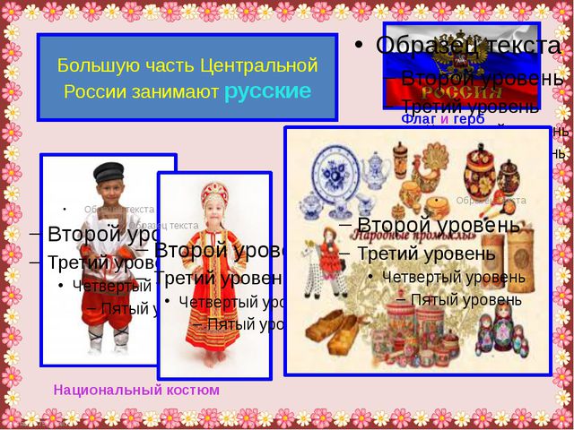 Россия дружная страна. Презентация для дошкольников