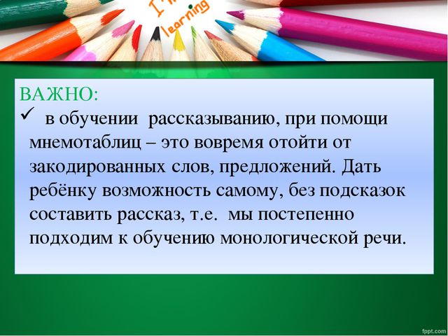 Развитие памяти дошкольников средствами мнемотехники