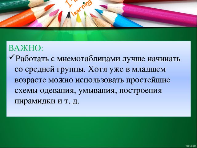 Развитие памяти дошкольников средствами мнемотехники