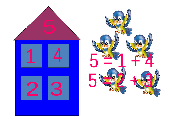 Презентация по математике для дошкольников состав числа 5