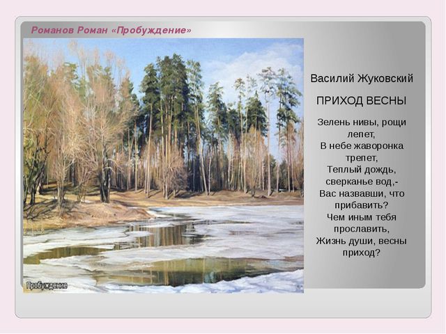 Весна глазами художников. Презентация для дошкольников