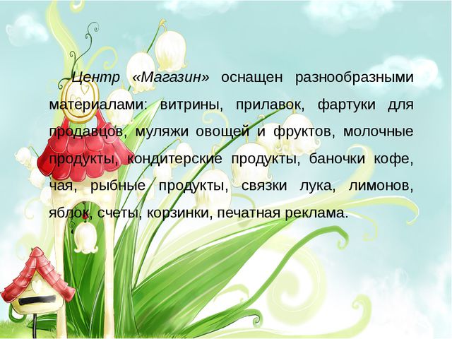 Организация предметно-развивающей среды в старшей группе